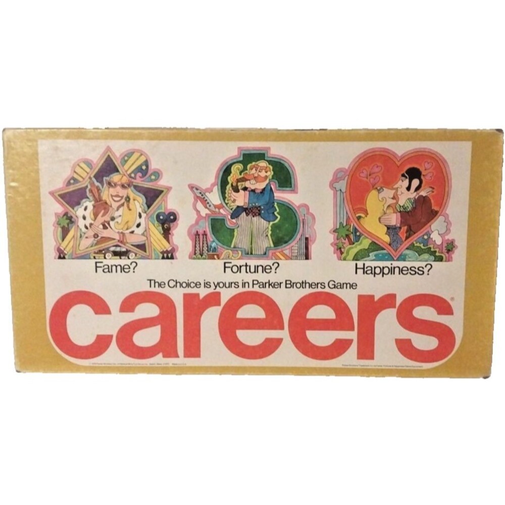 Vintage 1971 Parker Brothers CAREERS Family Board Game COMPLETE